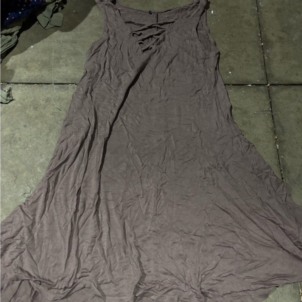 Flowy Brown Maxi Dress